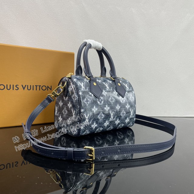 Lv路易威登2023專櫃新款Speedy Bandoulière20手袋 LV提花帆布手提肩背女包 M23069 ydh5116